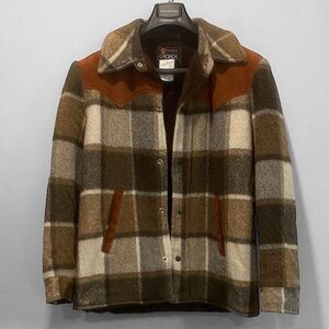 Brown Plaid Lightweight Shirt Jacket